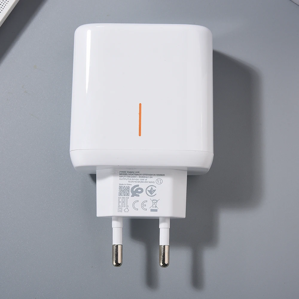 Original Realme 14T C75 65W SuperDart EU Charger Fast Charging Power Adapter 2M 1.5M USB C Cable For