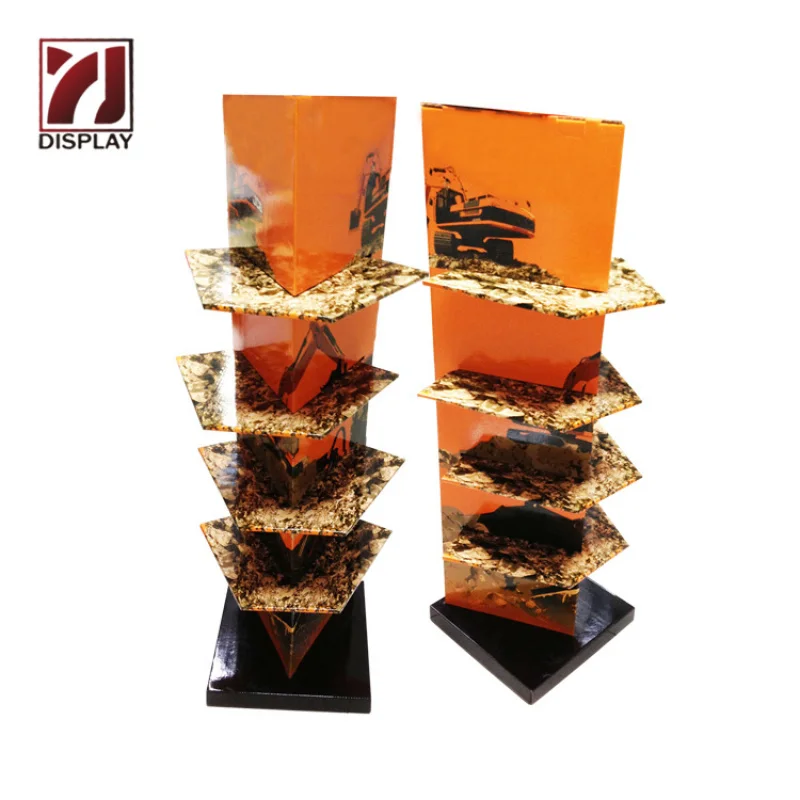 

Custom Digital printing display pallet pop children's toy storage paper shelves stand