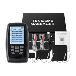 Electric Muscle Stimulator Pulse Body Massage TENS EMS Machine Massager Nerve Low Frequency Physiotherapy Pain Relief Device