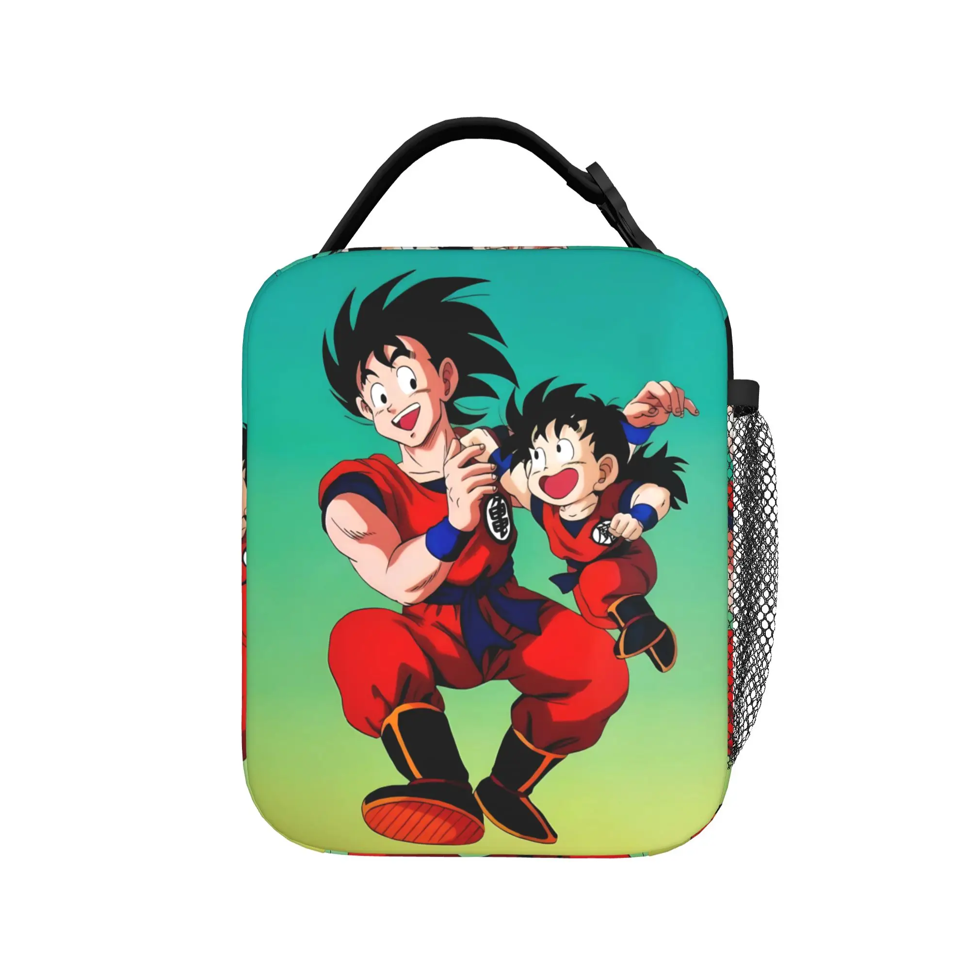 

Kid Goku On Cloud Dragon Ball Lunch Bag For Women Graphic Design Travel Lunch Box Aesthetic Portable Oxford Cooler Bag