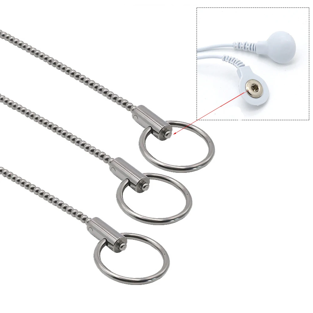 Catéter de sonido uretral con cuentas de acero inoxidable súper largo, dilatador de Metal con enchufe para pene, estimulación de ojo de caballo, juguetes sexuales para adultos para hombres