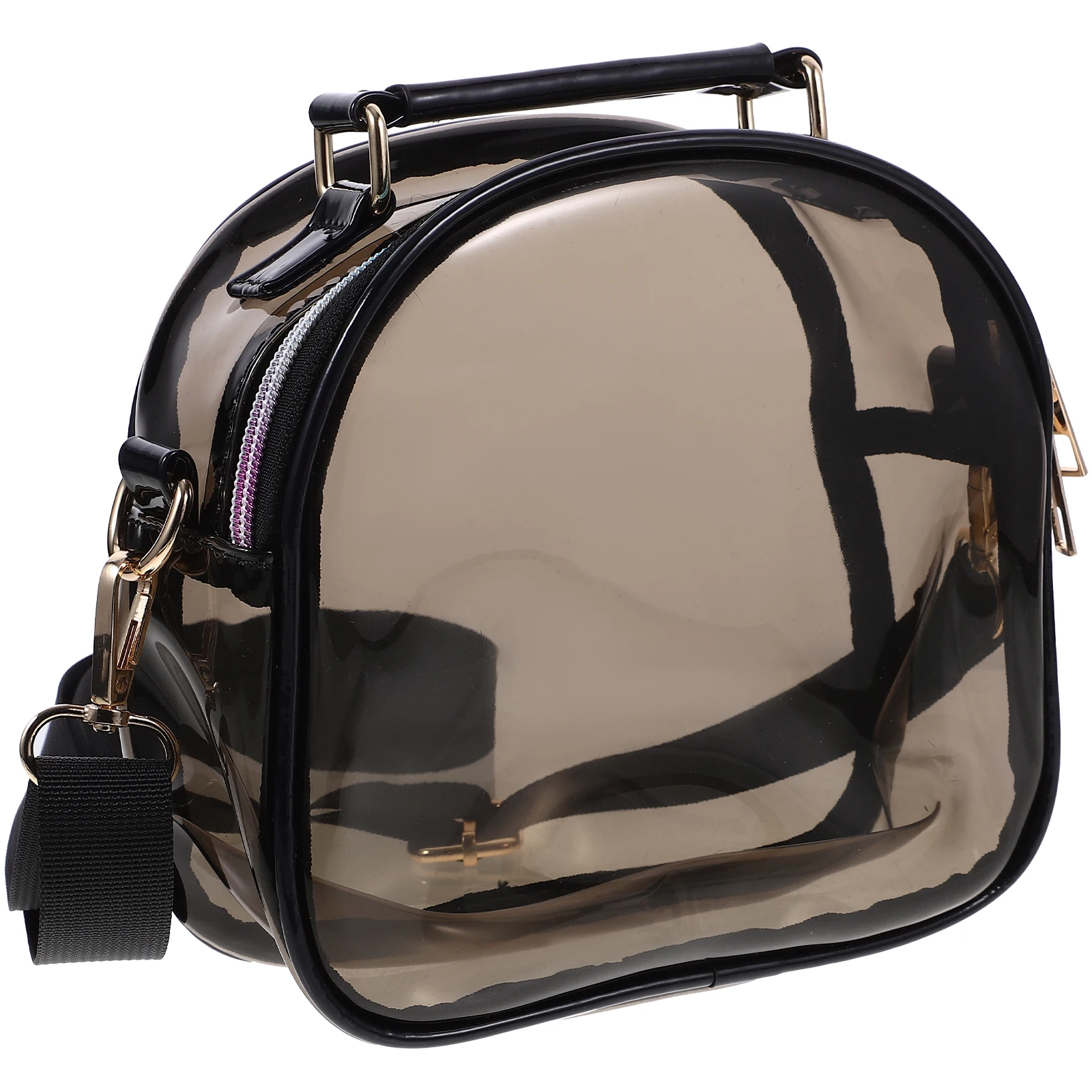 

PVC Shoulder Bag Clear Crossbody Purses Transparent Women Nylon Anti Theft Concert Approved Stadium Small Tote Bags For Women
