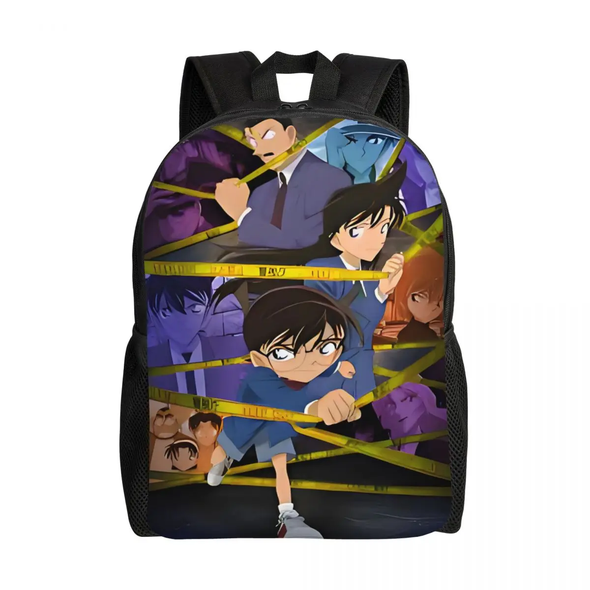

Custom Funny Detectived Anime Conan Travel Backpack Men Women School Laptop Bookbag College Student Daypack Bags