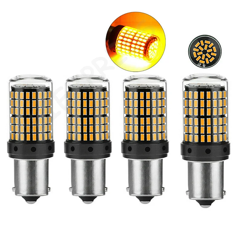 

One Unit 1156-BAU15S LED Bulb Yellow Blinking Light for Trucks Super Bright