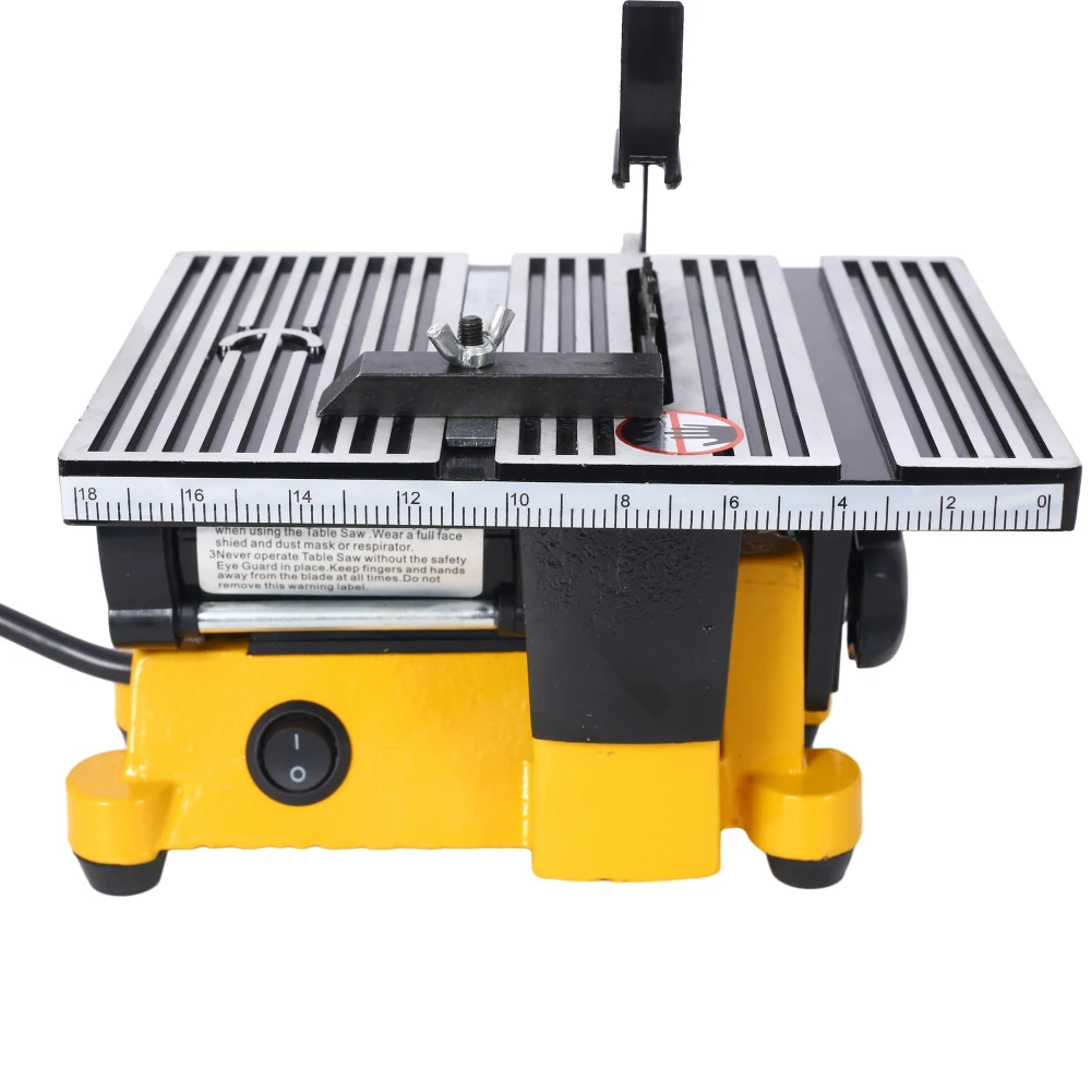 Мини-настольная пила 4 дюйма, 90 Вт, торцовочная пила, многофункциональные настольные пилы с 3 лезвиями для прецизионной резки металлической деревянной рамы