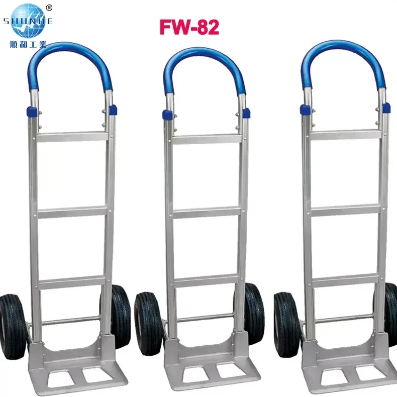 Manufacturer 200kg Aluminum Goods Pull Rod Car Labor Saving Hand Trolley