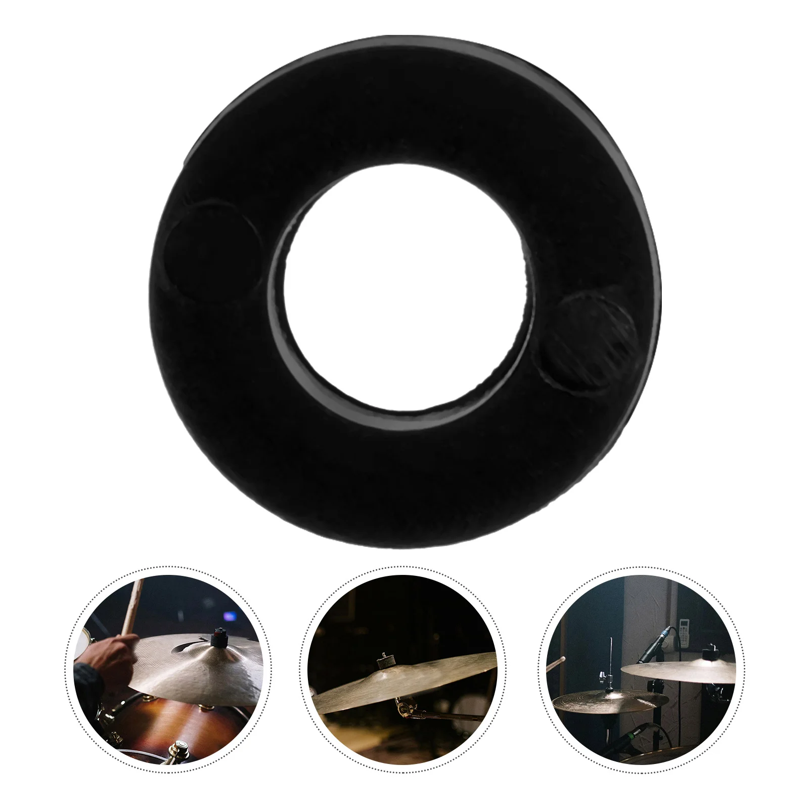 

Sax Mute Alto Drum Kit Accessories Cymbals Supplies Washing Machine Black Plastic Snare Washers