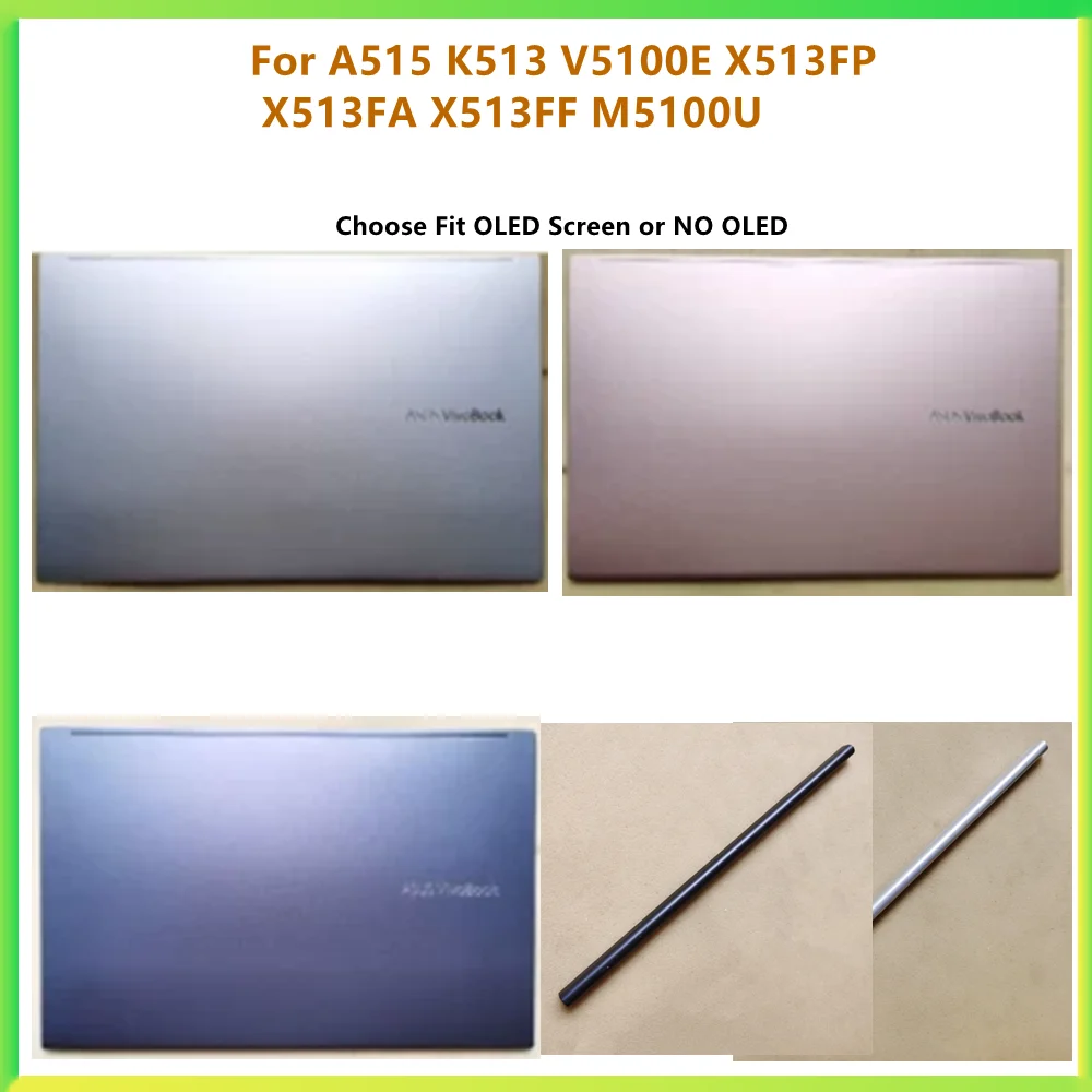 Nowa tylna pokrywa LCD do laptopa Obudowa z przednią ramką do ASUS A515 K513 V5100E X513FP X513FA X513FF M5100U V5050 Shell