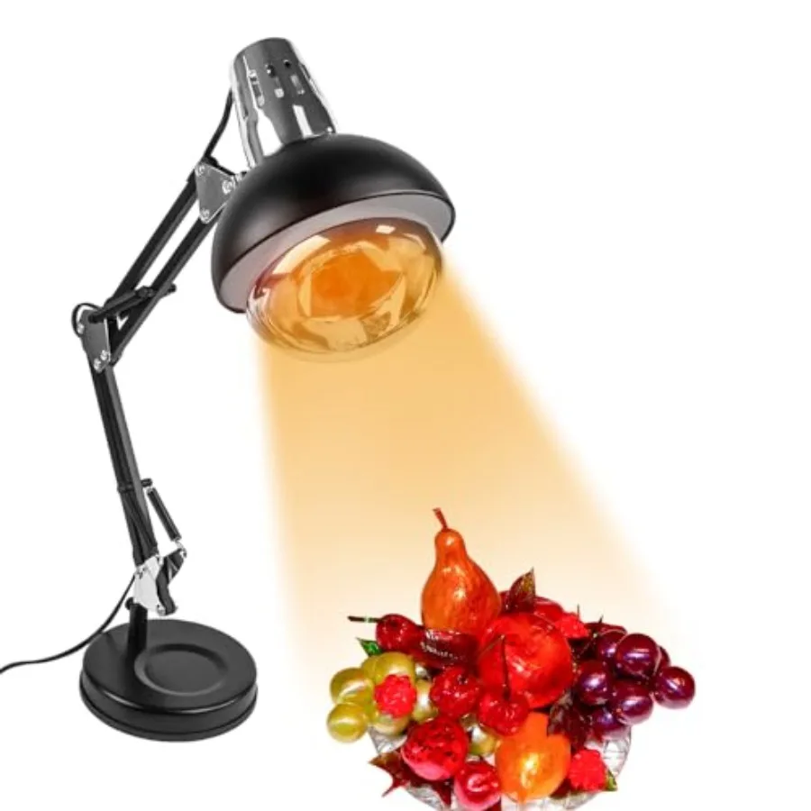 Heating Lamp for Candy Making Black Silver Plated Afable Candy Heater for Beginners in Sugar Art, Baking, and Confectionery