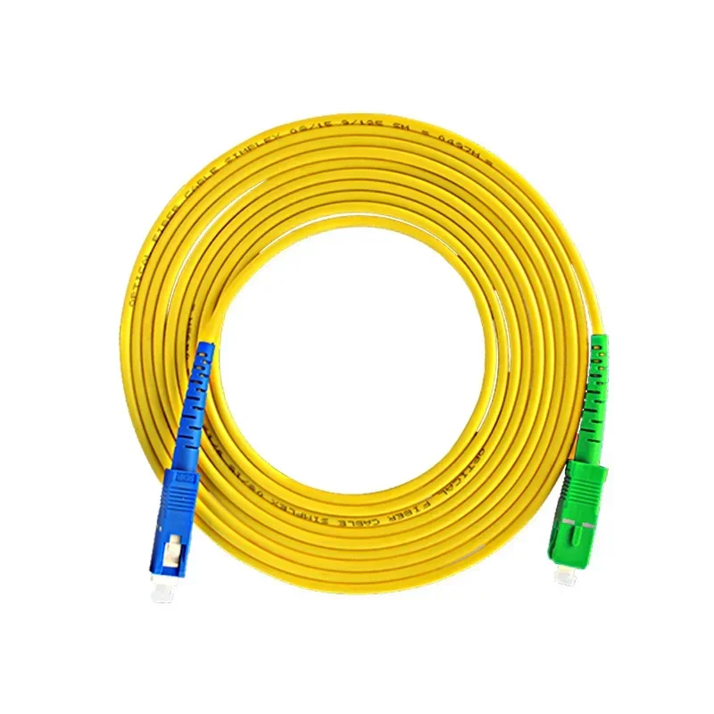 SC APC-SC UPC 광섬유 패치 코드 케이블, 심플렉스 FTTH SM 단일 모드, 광섬유 점퍼, 2.0mm 또는 3.0mm, 1m, 2m, 3m, 5m, 5 개