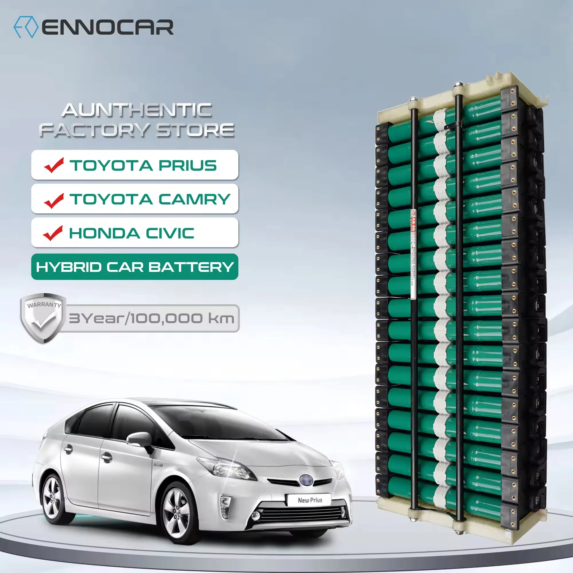 

Good Price Rechargeable Replacement Cylindrical Module 14.4V 6.5AH Ni-mh Battery Packs For Aixo Yaris Aqua Prius C