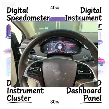 Linux Digital Cluster For Cadillac SRX/XTS/CTS/ATS 2013- 2017 2018 2019 Car Dashboard Speedometer Virtual Cockpit LCD Instrument