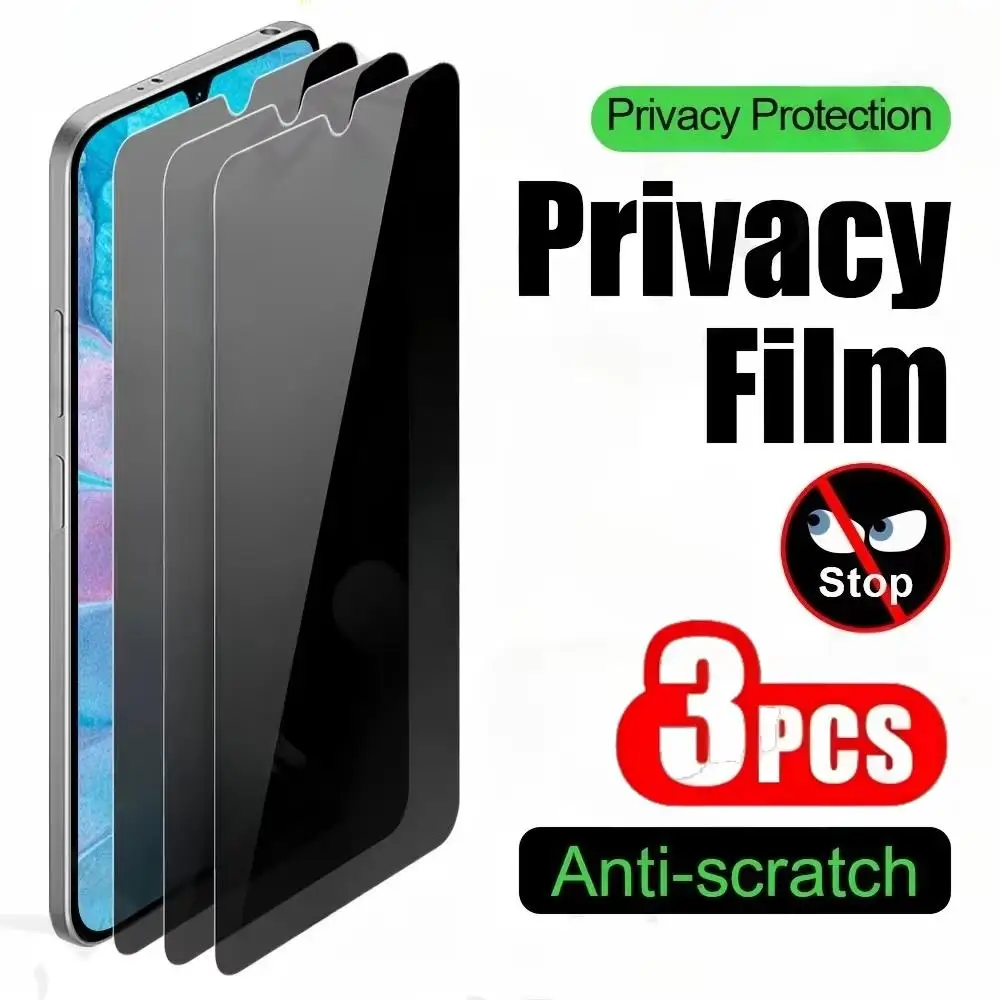 1-3 1-3 Pieces Anti-Spy Screen Protector For iPhone 18 17 Pro Max 17 Air 13 12 11 14 16 15 Pro Max XS Max X XR Mini Privacy Glass - Aliexpress Deal