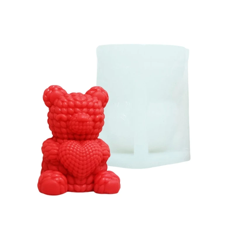 Bear Designs and Home Decors Artistic Bear Shaped Silicone Mould for Crafters in Home Decoration Crafts Dropship