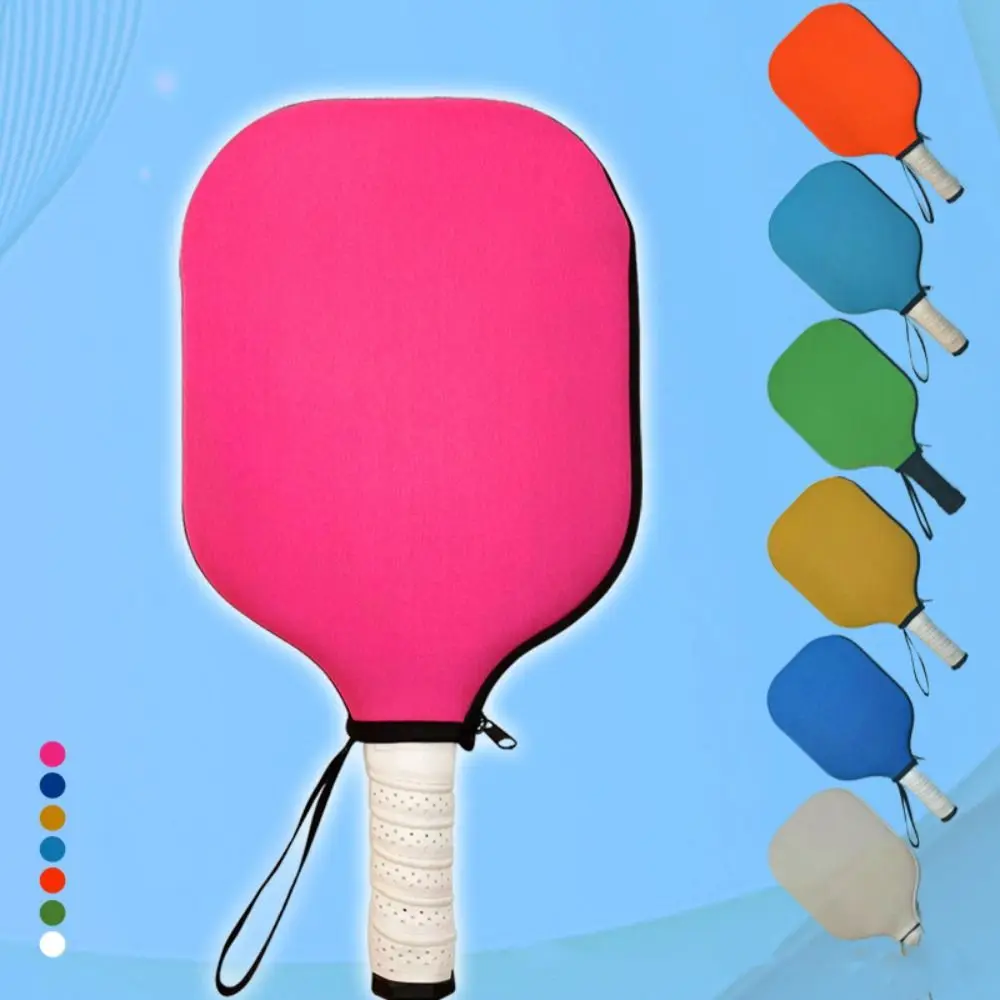 Sarung raket picleball Neoprene, tas pelindung antiair Aksesori penutup Paddle picleball tahan lama