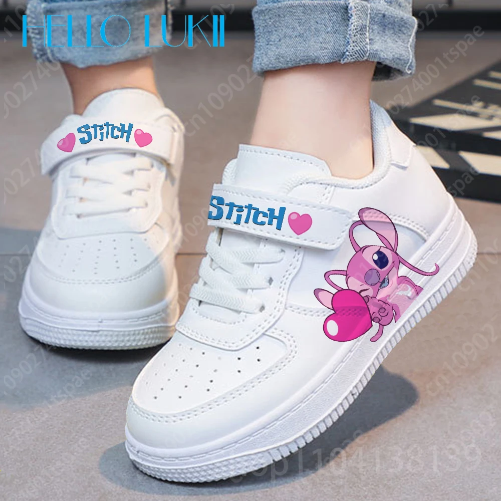 Lilo Stitch girls Shoes sneakers for children Student Casual basketball shoes Stitch Kid Sneakers Running Fashion Sports Shoes