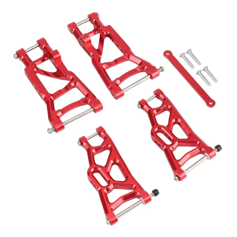 Metal Front And Rear Suspension Arm RC Car Parts For 1/10 Traxxas Slash 2WD VXL Nitro Slash Rustler F-150 Raptor Red