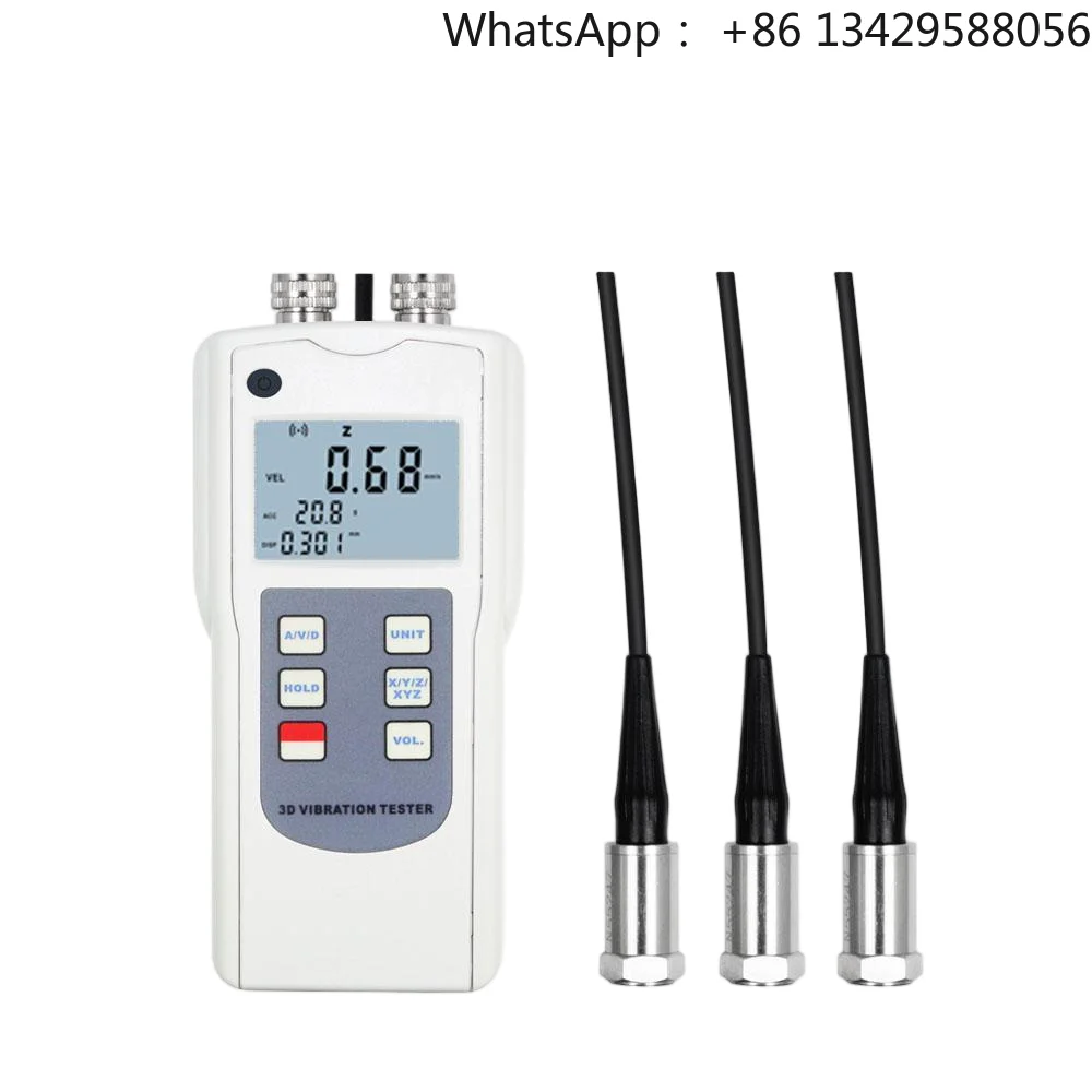 Vibration Tester AV-160D-3 Display the Parameters of Displacement, Velocity and Acceleration Simultaneously