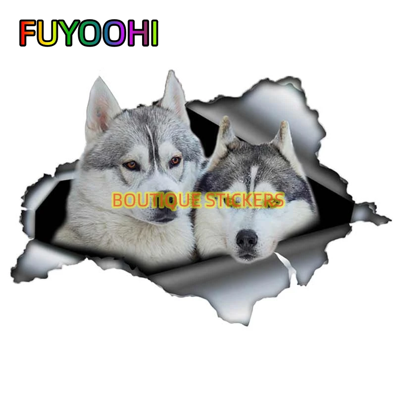 FUYOOHI Realistic 3D Visual Personalized Fashion Stickers Used for Car Motorcycle Wall Furniture Waterproof Vinyl KK PVC