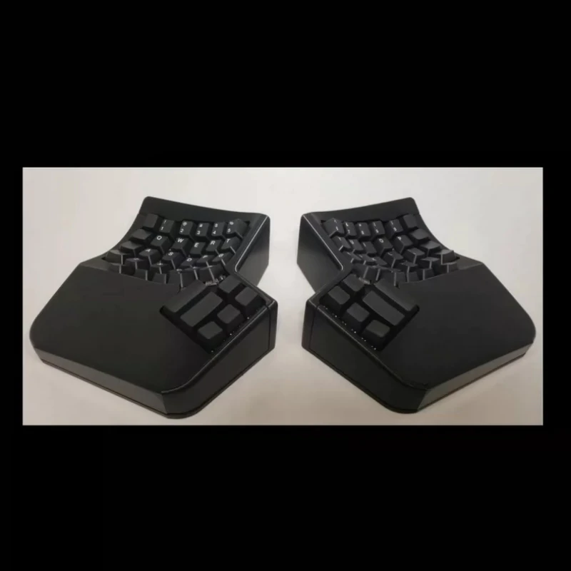 2.4g Wireless Kinesis Curved Split Keyboard Kit Hot Swappable Ergonomic 3D Vial Key Change Customized Mechanical Keyboard Gifts