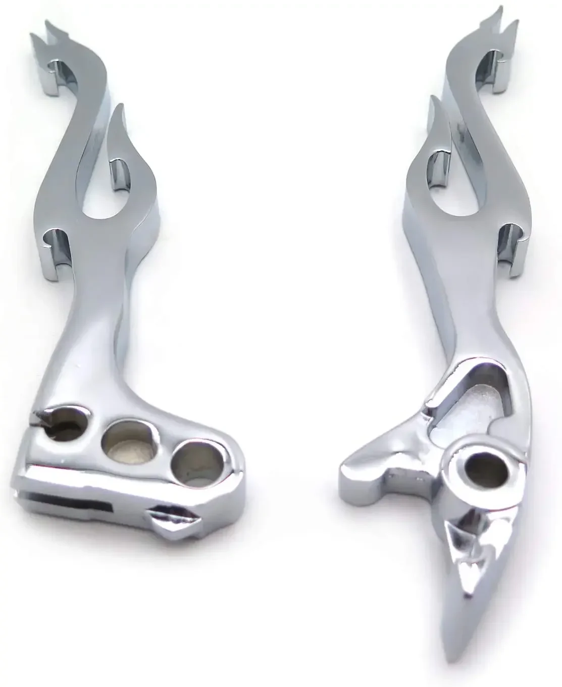 Motorcycle Accessories Brake Clutch Flame Hand Lever Fit For Honda Shadow 600/1100 1997-2010，2010-2013 Honda VT1300 Chrome