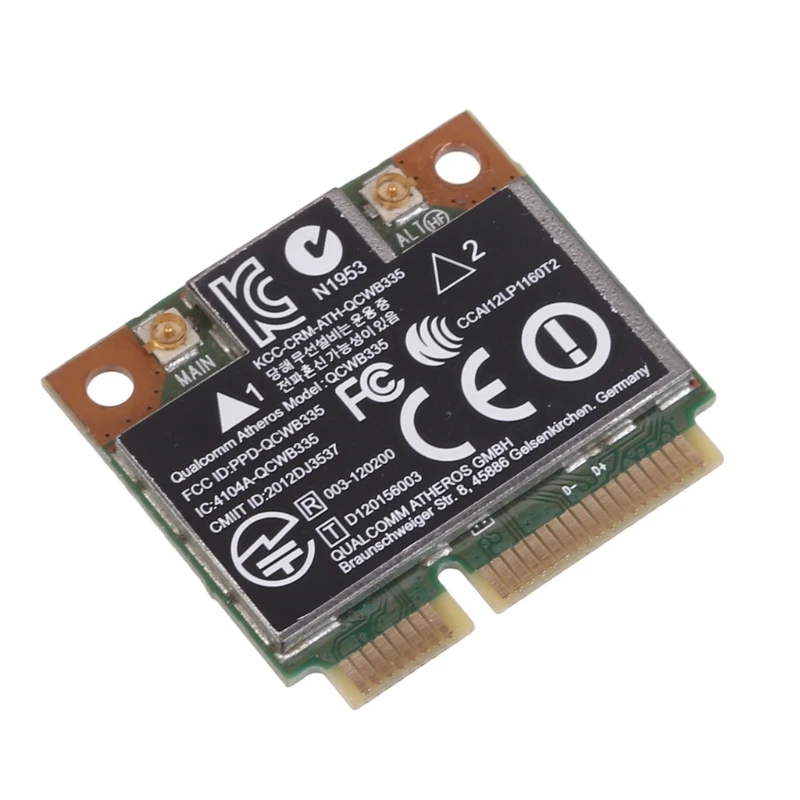 Bezprzewodowa karta sieciowa dla HPAtheros QCWB335 AR9565 690019-001 BT4.0 Mini PCIe karta LAN, obsługa 802.11bgn