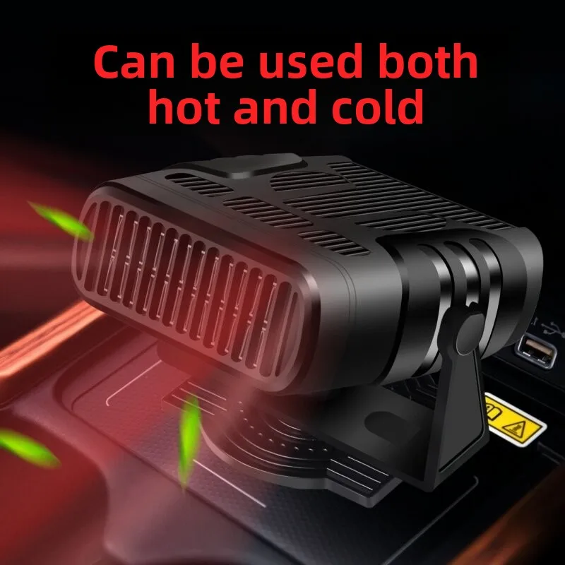 Winter Car Dual-Use Heater 12V/24V Universal Hot Air Blower Defroster Demister Snow Remover with Purification Function
