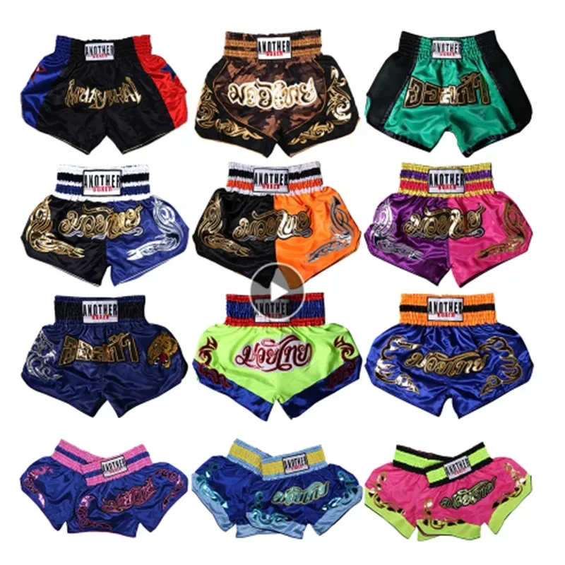 Kick Boxing Fight Grappling Trunks Kids Women Men Mma Muay Thai Shorts Boys Girls Bjj Sanda Training Combat Uniform Boxer Pants