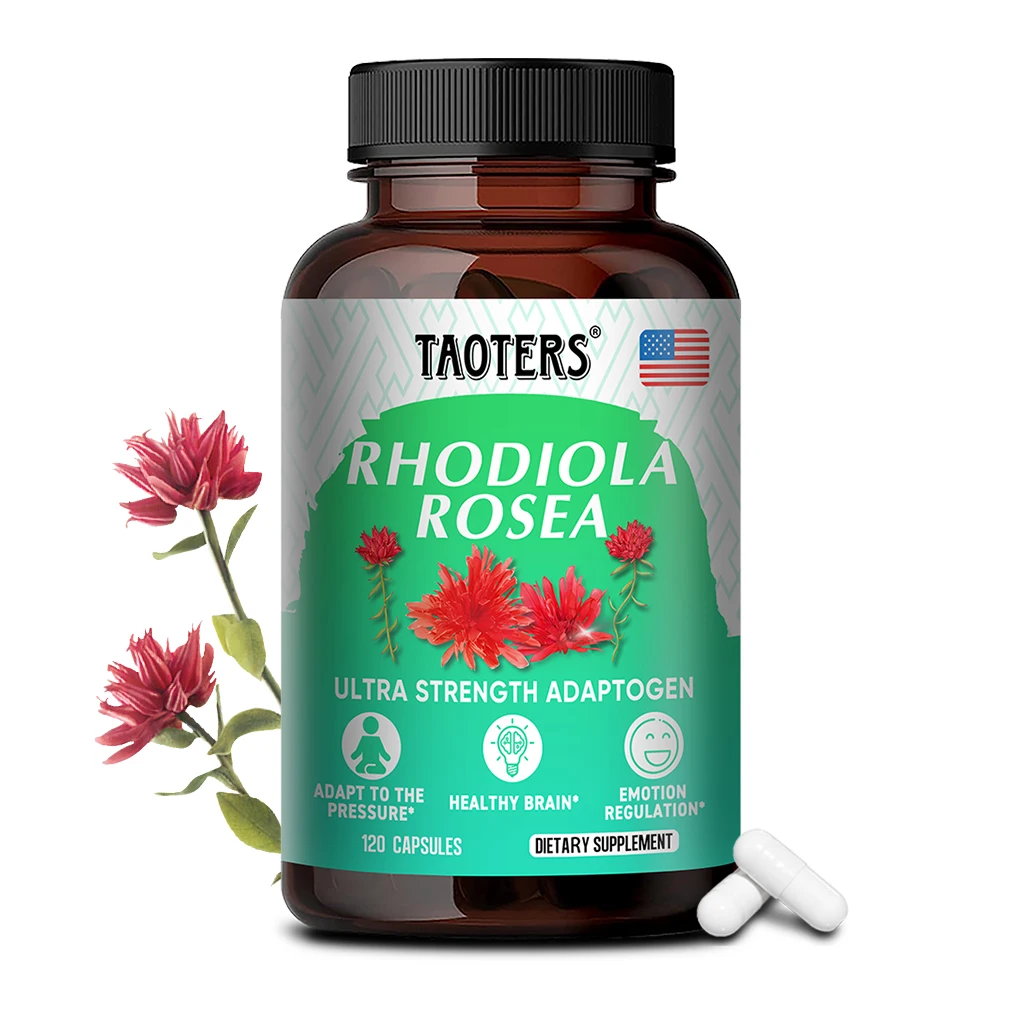 

Rhodiola Rosea Capsules - Energy Supplement, Regulate Nerves, Help Joint Health, Improve Bone Strength and Improves Mood