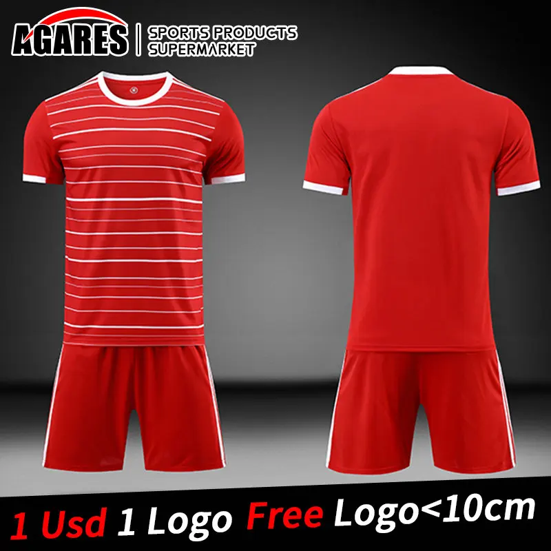 2022 New Arrival Men Children Football Jerseys Costumes Football Kits Men Kids Sports Suits Camiseta Futbol Uniforms Soccer Sets