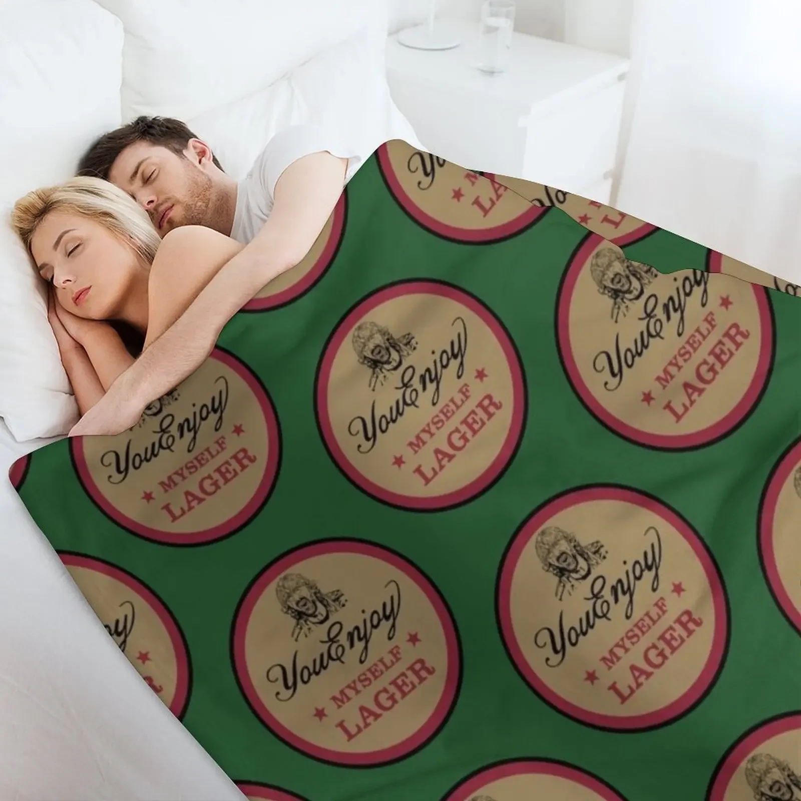 유 엔조이 마이셀프 라거 쓰로우 블랭킷 럭셔리 디자이너 폴라 컴포터 소파 쓰로우 블랭킷