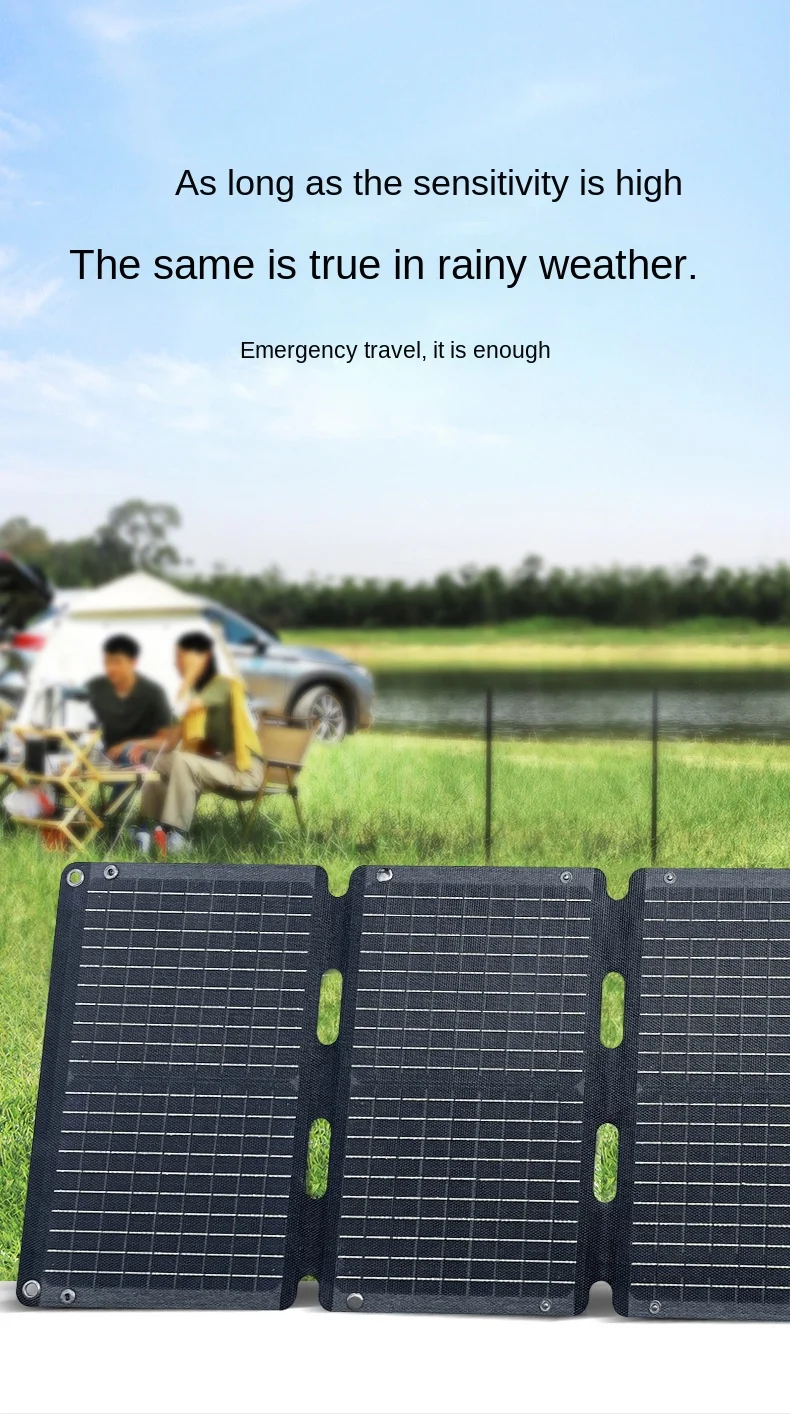 1000W Solar Folding Panel Ecoworthy Portable Bag USB Solar Charger Outdoor Power Hiking Camping Power Generator Gift Alo Ugree