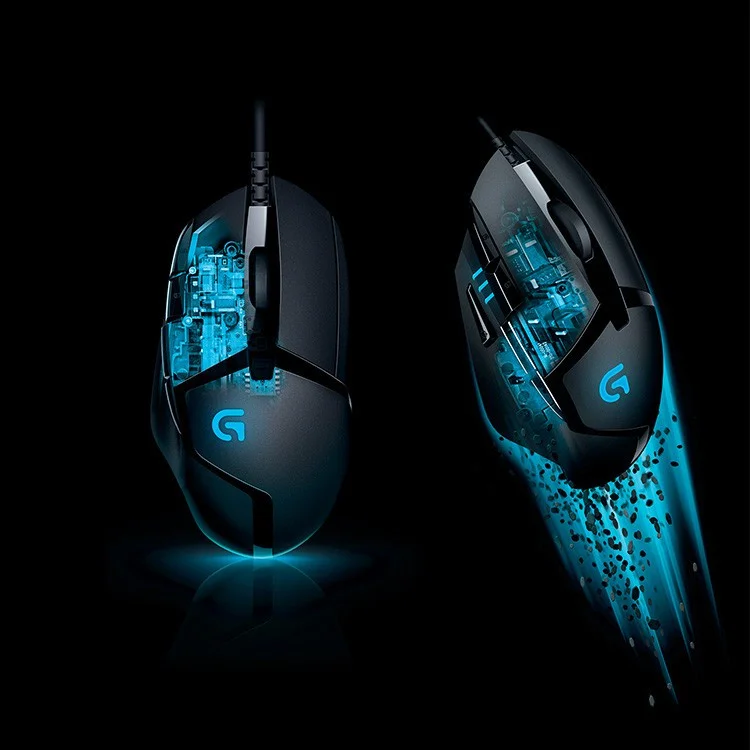 Mouse da gioco classico Logitech Posizionamento accurato Velocità di risposta rapida Design ergonomico per ridurre la pressione del polso LOGIG402 e G102
