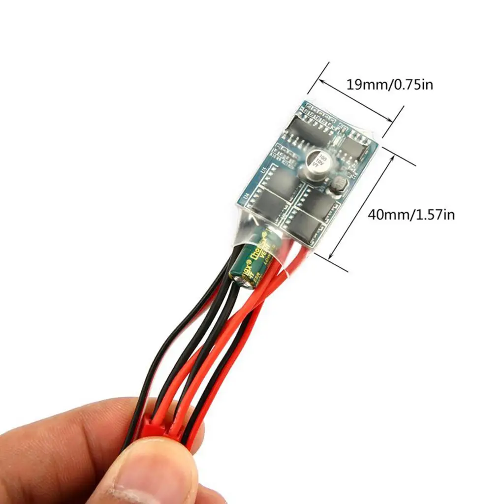 ESC 30A Regulator prędkości silnika szczotkowego z hamulcem do zestawu zbiornika łodzi RC Model samochodu