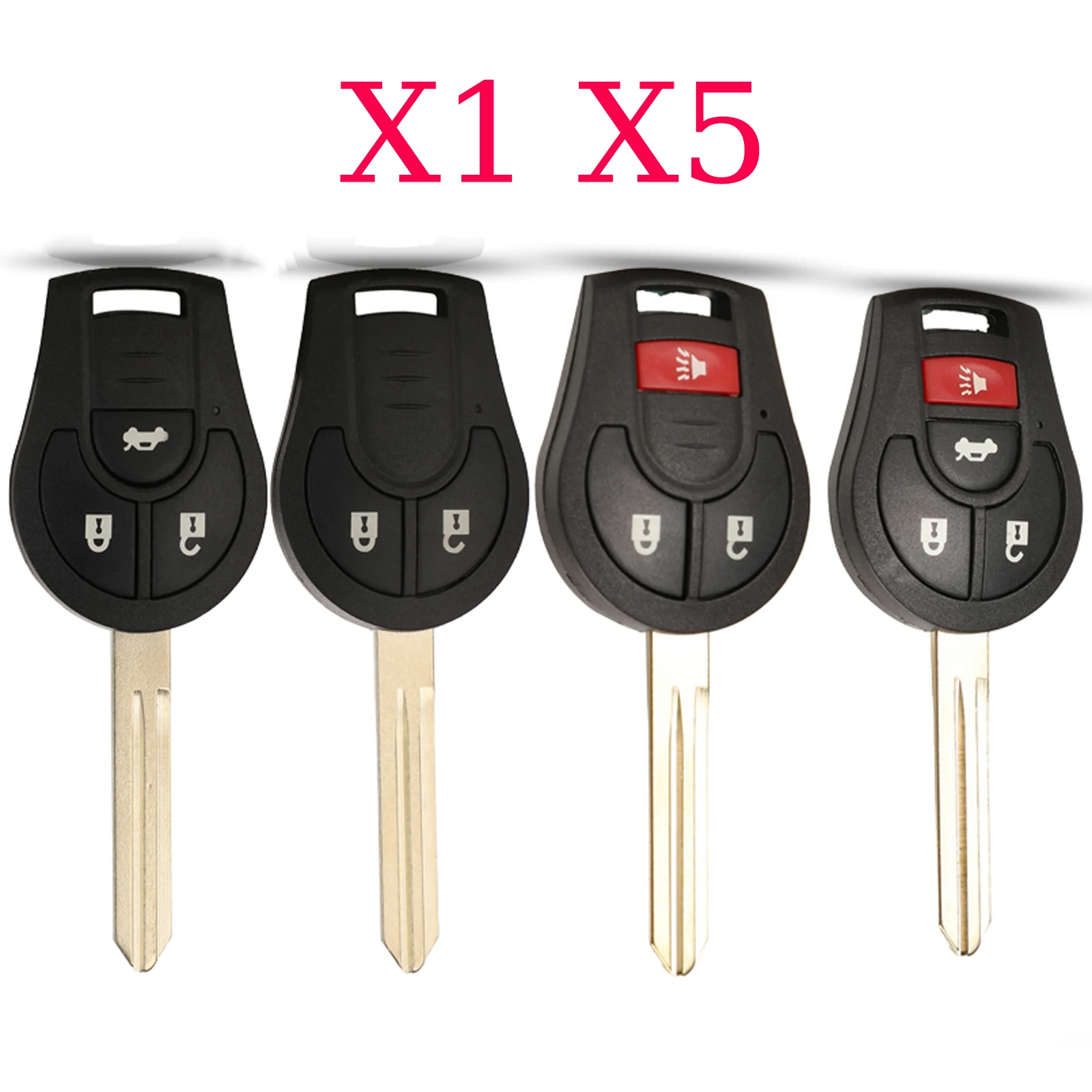 Jingyuqin X1 X5 Fernbedienung Auto Schlüssel Fall Shell Styling Fob Für Nissan Cube Micra Qashqai Juke Abdeckung Teil