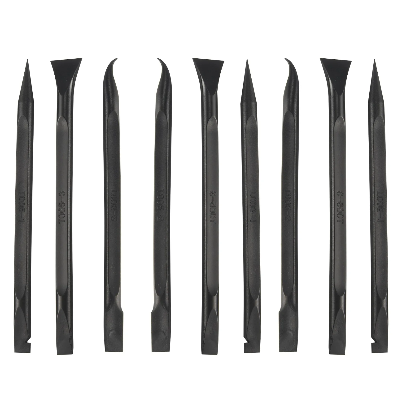 Neues 9-teiliges Kunststoff-Schaber-Werkzeug, kratzfreier Kunststoff-Schaber, Reinigungsstift, geformtes Schaber-Werkzeug, Mehrzweck-Etikettenschaber