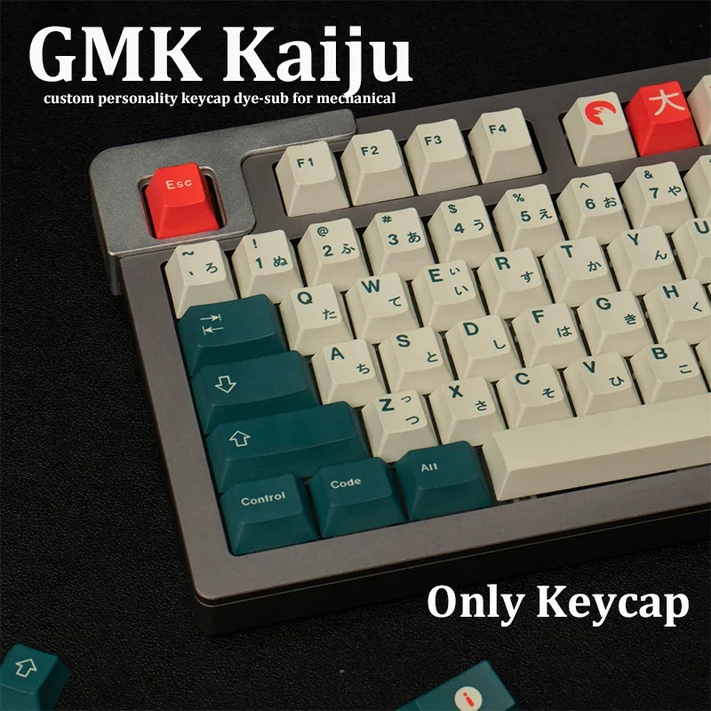 

Kaiju Theme Keycaps Set - 140 Keys PBT Dye-Sub Cherry Profile for GK61/GK64/96% Layouts | Mechanical Keyboard Clone