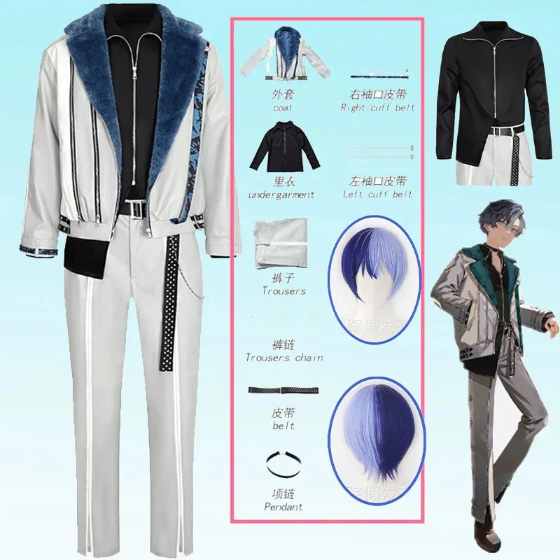

Game Project Sekai Anniversary VBS Flame Aoyagi Toya Cosplay New Uniform Wig Set Anime Cosplay for Party Sing Aoyagi Toya Outfit