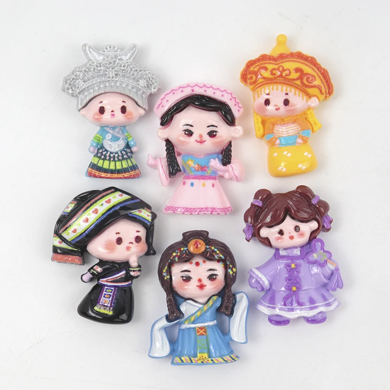 10/100PCS Resin Accessories Miniatures Craft Chinese Ancient Customs Scrapbooking Patch DIY Children Hairclip Decor Cabochons