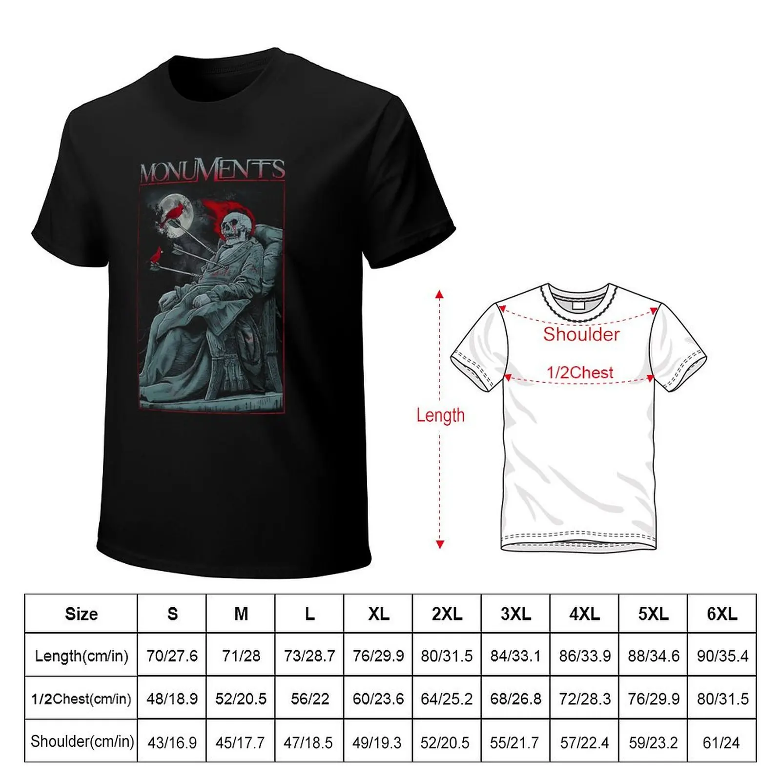Monuments - The Cardinal T-Shirt t shirts for man graphic vintage T-Shirt