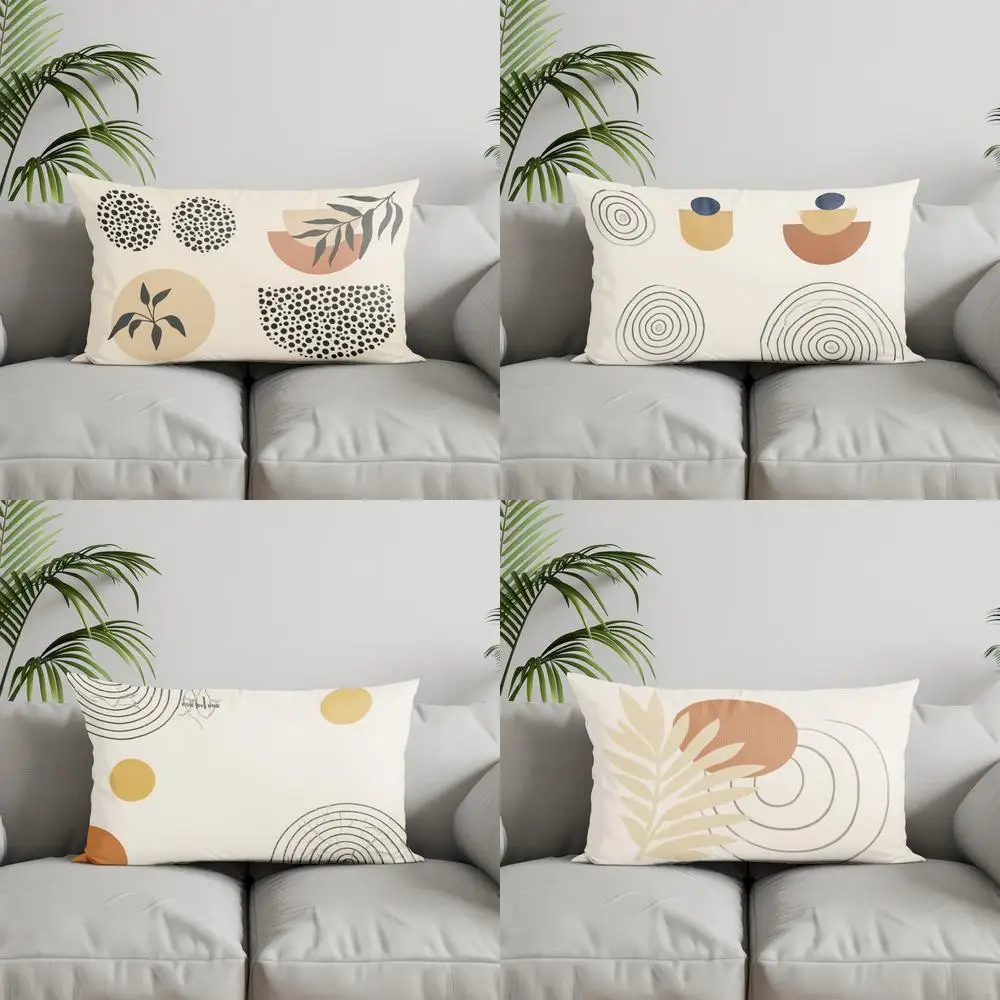 ديكور المنزل الحديثة ورقة ونقطة نمط وسادة مناسبة ل أريكة غرفة نوم سيارة وسادة غطاء وسادة وسادة الظهر مستطيلة #1