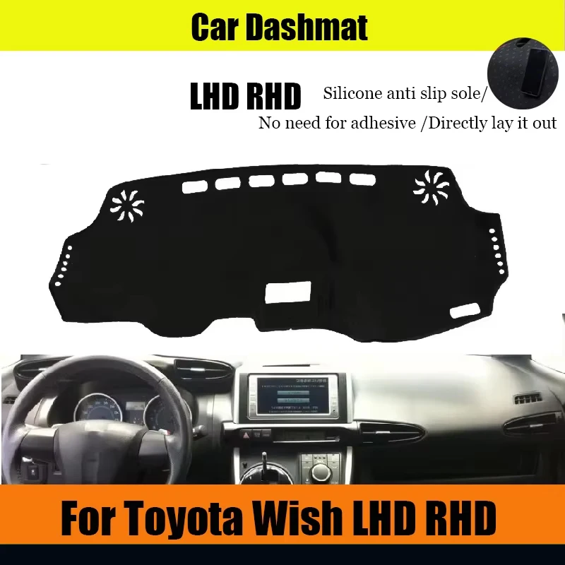 

ZUIMI крышка приборной панели коврик для приборной панели Dashmat для Toyota Wish LHD RHD крышка приборной панели козырек от солнца