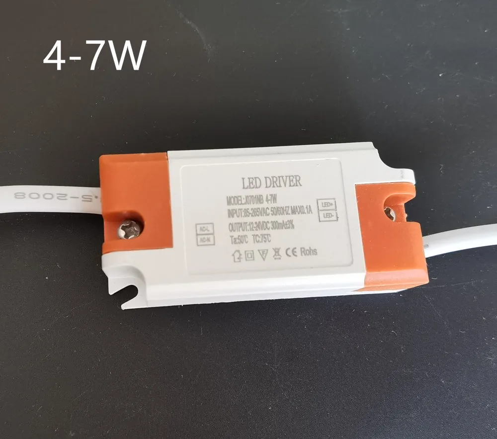 300mA 600mA 900mA For Led bulb1W 3W 4W 7W 8W 12W 24W 36W  LED Driver Transformer Power Supply Adapter