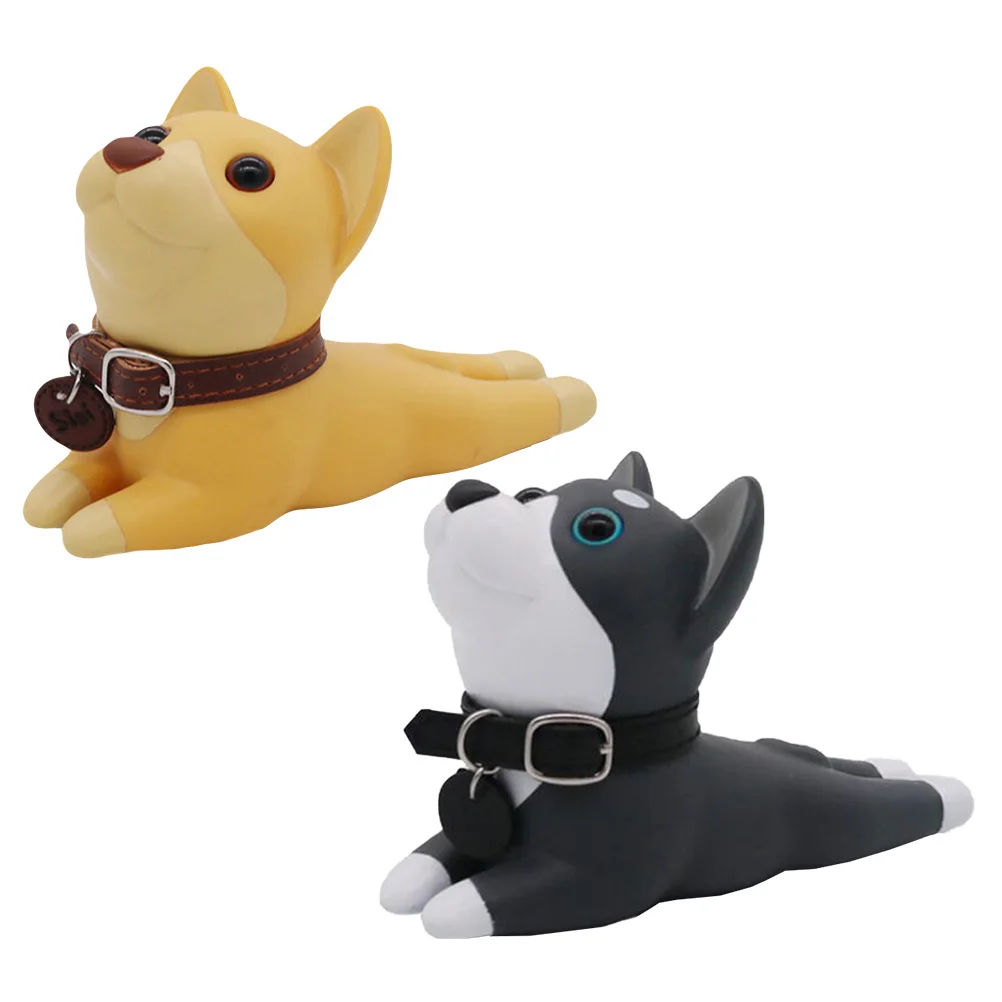 

2Pcs Creative Cartoon Dog Door Stoppers Anti-Slip Decorative Protection for Bedrooms Bathrooms Lovely Dog Door Stoppers