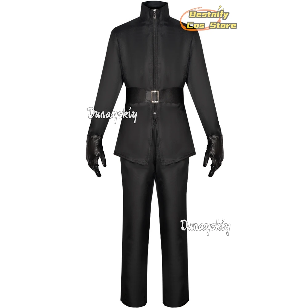 أزياء CosplayMovie V التأثيرية زي أسود طويل عباءة حفلات الهالوين كرنفال للرجال بدلة الزي