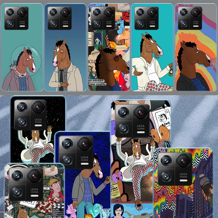 Cartoon B-boJack Horsemans Soft Phone For Xiaomi X6 X5 X4 X3 GT F6 F5 F4 F3 F2 Pro M5 M5S M4 Mi Note 10 Lite F1 M3 M2 Cases Cov