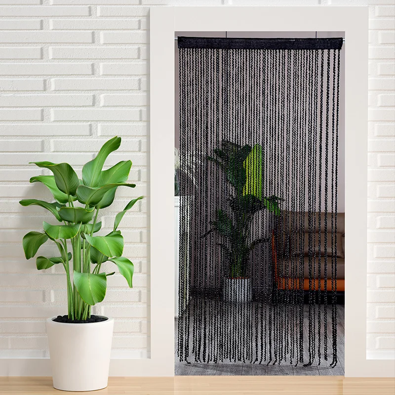 Tassel thread string curtain door curtain for bedroom bathroom kitchen DIY fringe drapery living room divider valance for salon