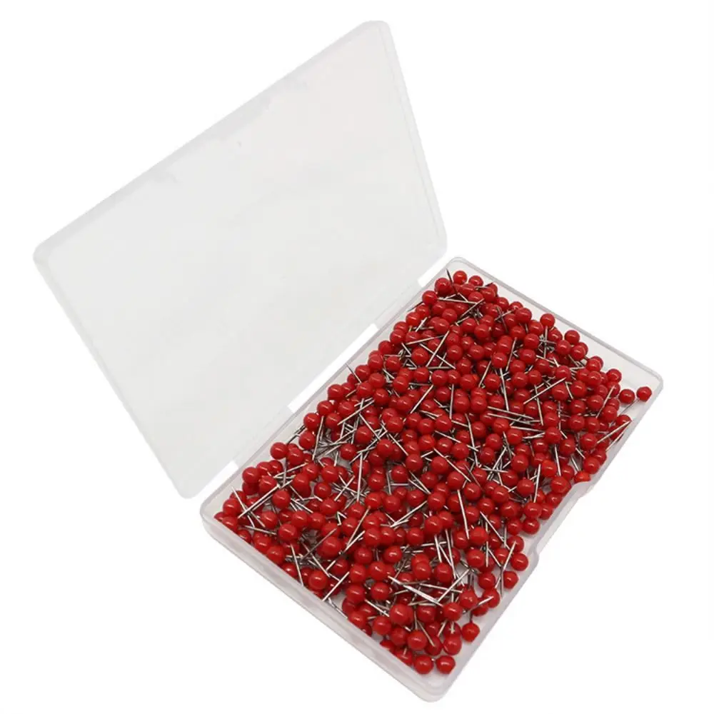 300PCS/box Round Head Pin 15MM Map Tacks Push Pins Office Tool Portable Versatile Tool For Organizing And Displaying Information