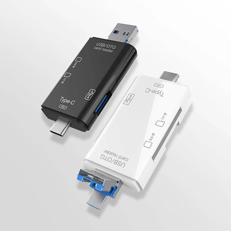

USB 3.0 Card Reader 6 in 1 OTG Multifunction Type C Micro TF SD USB Card Reader Adapter Computer Laptops Tablet Phone Accessory