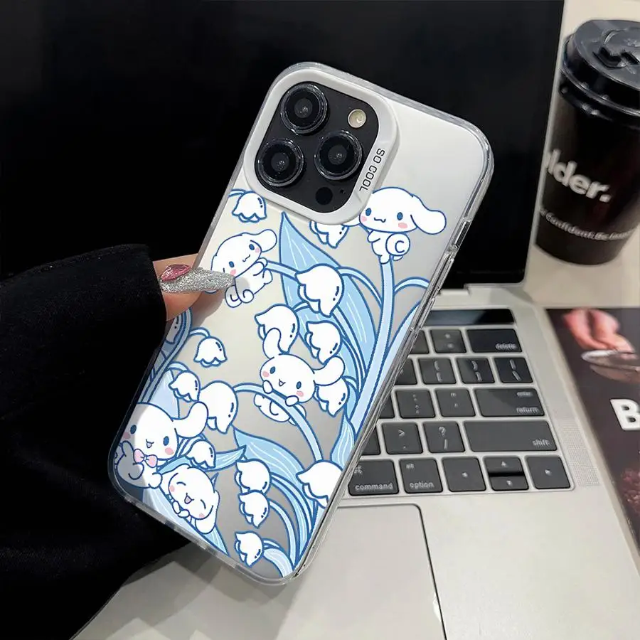 Cute Sanrio Cinnamoroll Back Phone Cover Case for iPhone 17 Pro Max 17e 16 14 12 13 Pro XR 11 15 Plus Air view 4